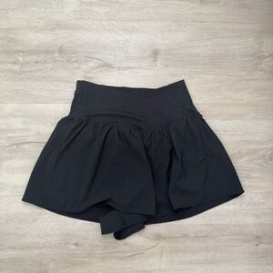 Aerie OFFLINE Black Flowy Shorts